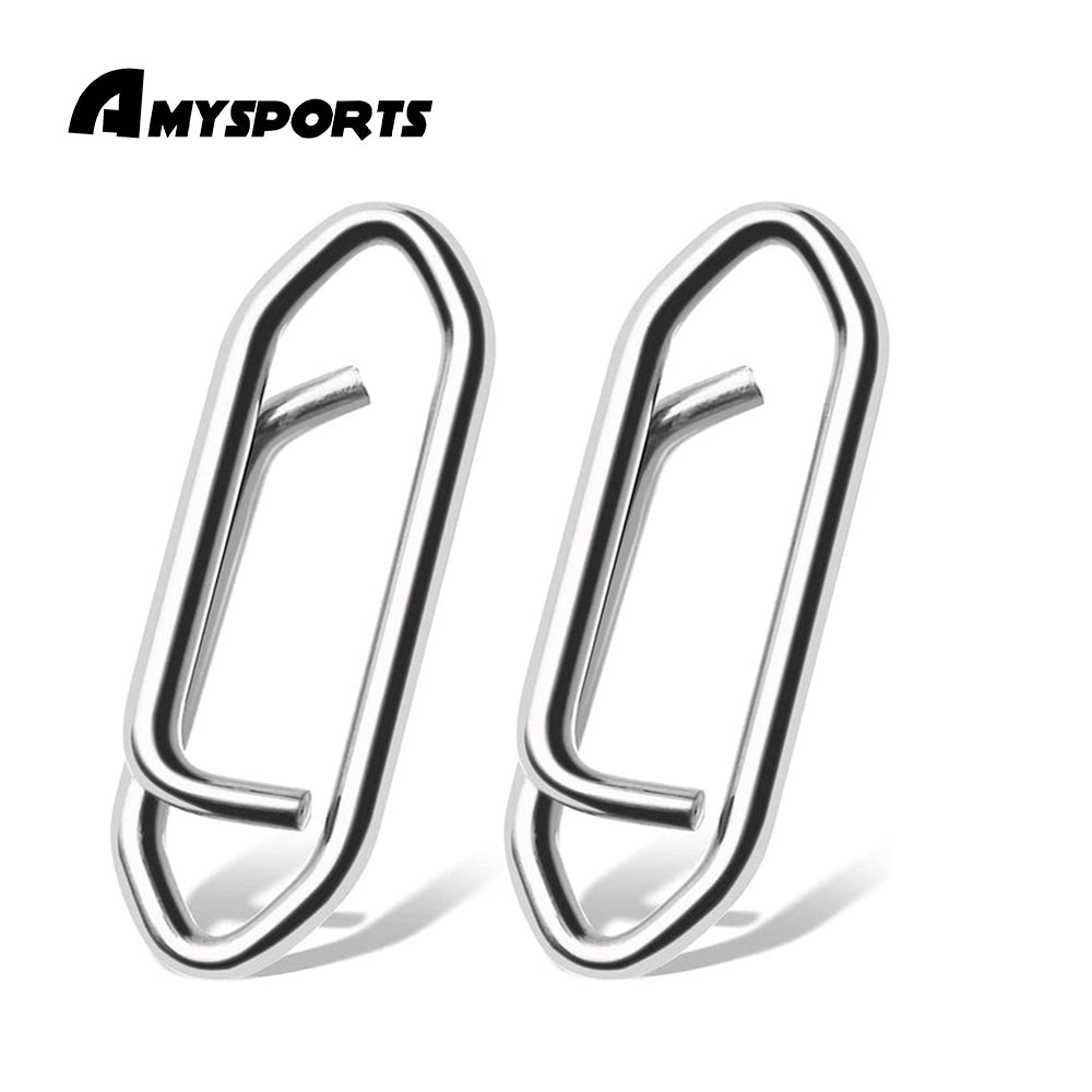 AMYSPORTS High Strength Fishing Snap Saltwater Stainless Connector Snaps  Swivels Tackle Steel Power Fishing Clip Lure Quick Change White Nickel  50pcs 70lbs, Swivels & Snaps -  Canada