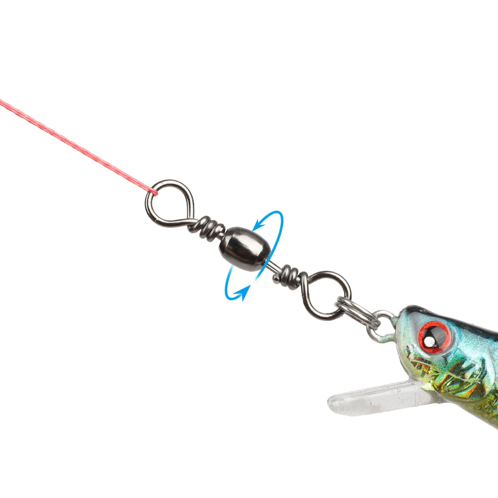30pcs Super Strong Fishing Lure Connector Fishing Swivel
